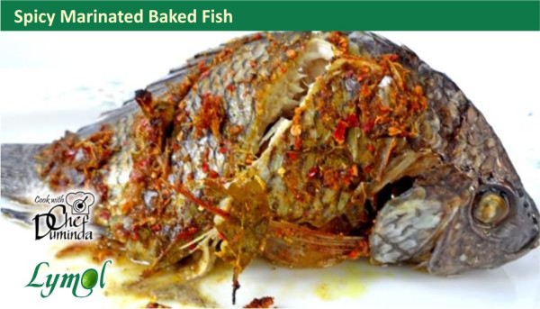 Spicy Marinated Baked Fish