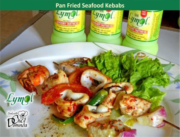 Pan Fried Seafood Kebabs