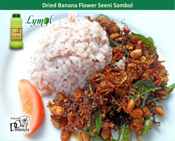 DRIED BANANA FLOWER SEENI SAMBOL