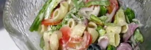 Pasta Salad with Yoghurt Dressing